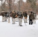 Cold-Weather Operations Course Class 20-02 students conduct field ops, improvised shelter construction