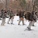 Cold-Weather Operations Course Class 20-02 students conduct field ops, improvised shelter construction
