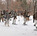 Cold-Weather Operations Course Class 20-02 students conduct field ops, improvised shelter construction