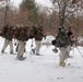 Cold-Weather Operations Course Class 20-02 students conduct field ops, improvised shelter construction