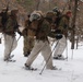 Cold-Weather Operations Course Class 20-02 students conduct field ops, improvised shelter construction
