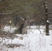 Cold-Weather Operations Course Class 20-02 students conduct field ops, improvised shelter construction