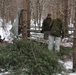 Cold-Weather Operations Course Class 20-02 students conduct field ops, improvised shelter construction