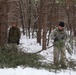 Cold-Weather Operations Course Class 20-02 students conduct field ops, improvised shelter construction