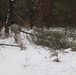 Cold-Weather Operations Course Class 20-02 students conduct field ops, improvised shelter construction