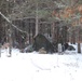 Cold-Weather Operations Course Class 20-02 students conduct field ops, improvised shelter construction