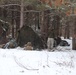 Cold-Weather Operations Course Class 20-02 students conduct field ops, improvised shelter construction