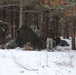 Cold-Weather Operations Course Class 20-02 students conduct field ops, improvised shelter construction