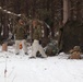 Cold-Weather Operations Course Class 20-02 students conduct field ops, improvised shelter construction
