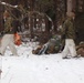 Cold-Weather Operations Course Class 20-02 students conduct field ops, improvised shelter construction
