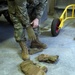 Soldier dons Prototype Cold Weather Glove System