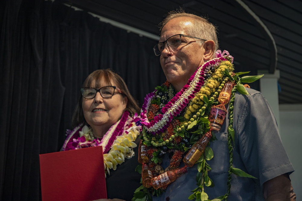 Robert M. Lottie's retirement ceremony