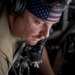 A U.S. Air Force KC-135 aircrew assigned to the 28th Expeditionary Air Refueling Squadron conducts aerial refueling