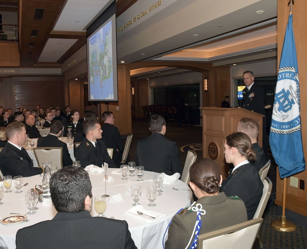 VCNO Addresses Notre Dame NROTC at Naval Leadership Weekend