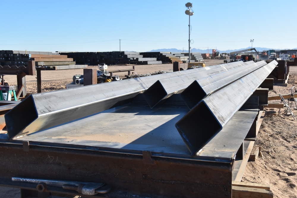 Border Barrier Fabrication Yard: Yuma