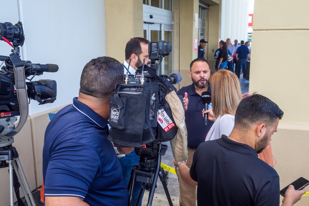 Media Interviews FEMA Officials in Ponce PR