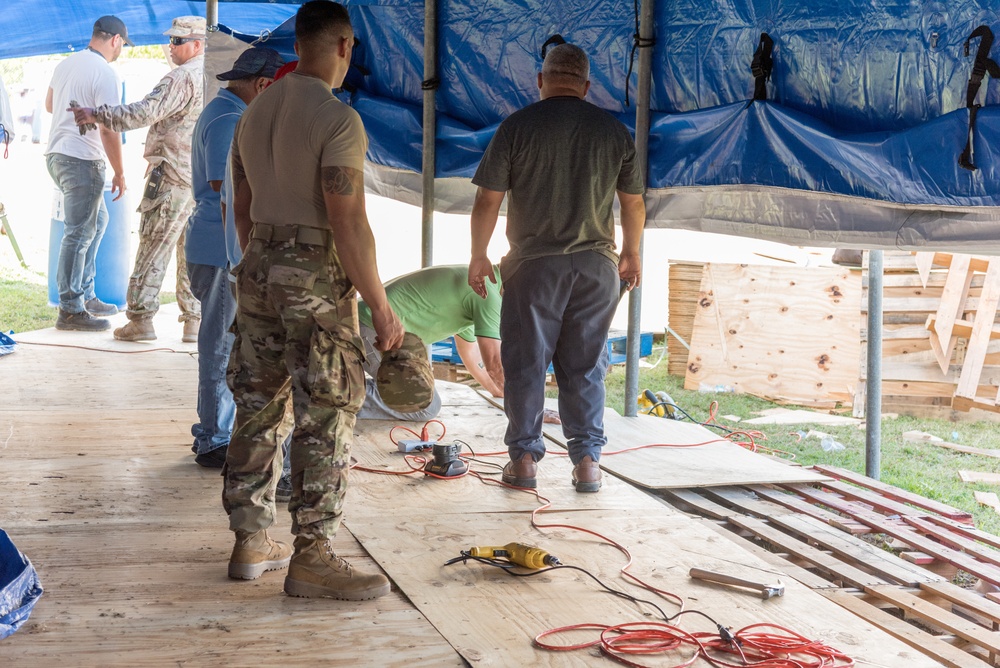 New Floor Installed at Guayanilla Base Camp