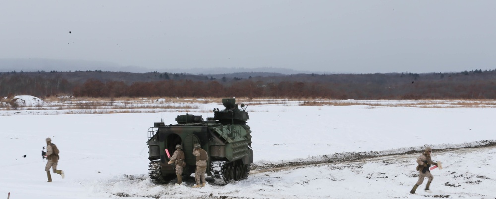 U.S. Marines and JGSDF Watch A Live Fire Demonstration At Northern Viper 2020