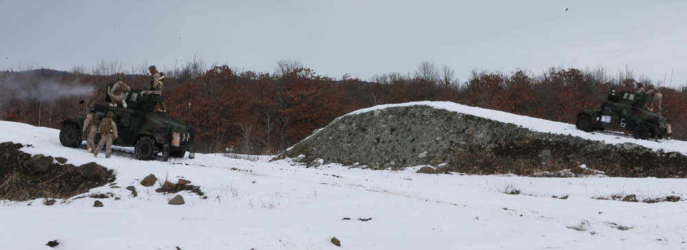 U.S. Marines and JGSDF Watch A Live Fire Demonstration At Northern Viper 2020