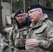 Brigadier visits UK and US Soldiers