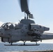 Sailors and Marines take part in flight deck operations