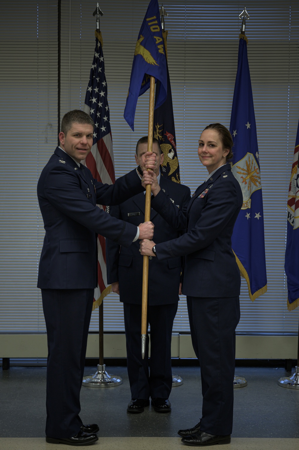 Lt. Col. Davis Assumes Command of the 110th Medical Group