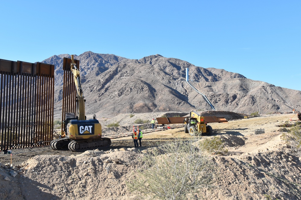 Border Barrier Construction, El Centro, CA