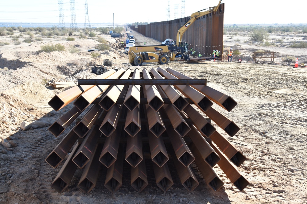 Border Barrier Construction, El Centro, CA