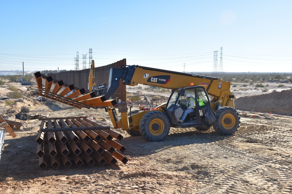 Border Barrier Construction, El Centro, CA