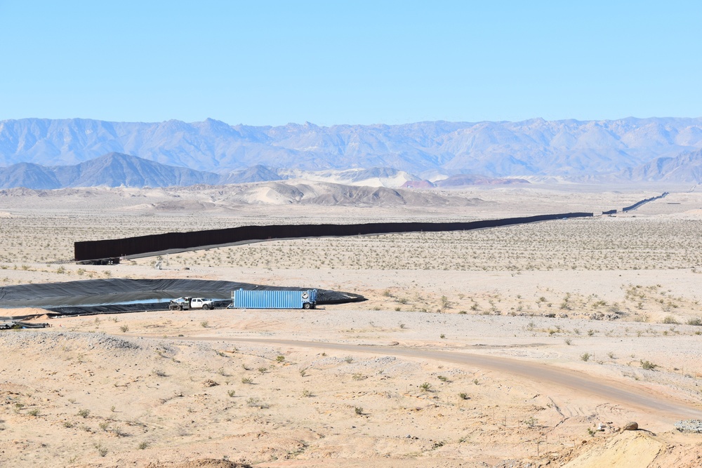 Border Barrier Construction, El Centro, CA