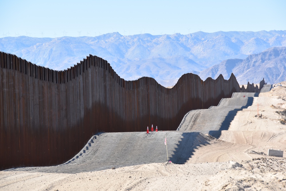 Border Barrier Construction, El Centro, California
