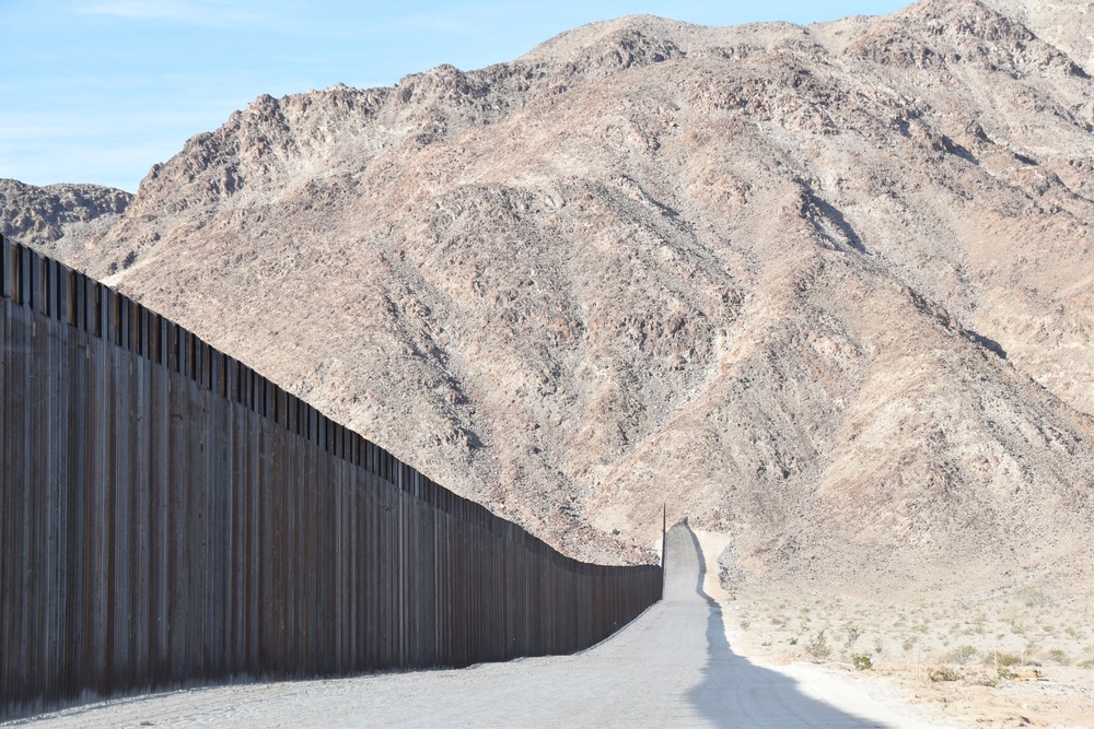 Border Barrier Construction, El Centro, California