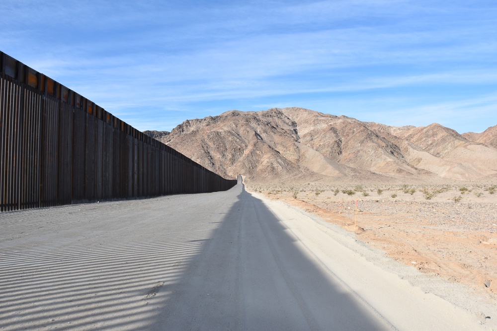 Border Barrier Construction, El Centro, California