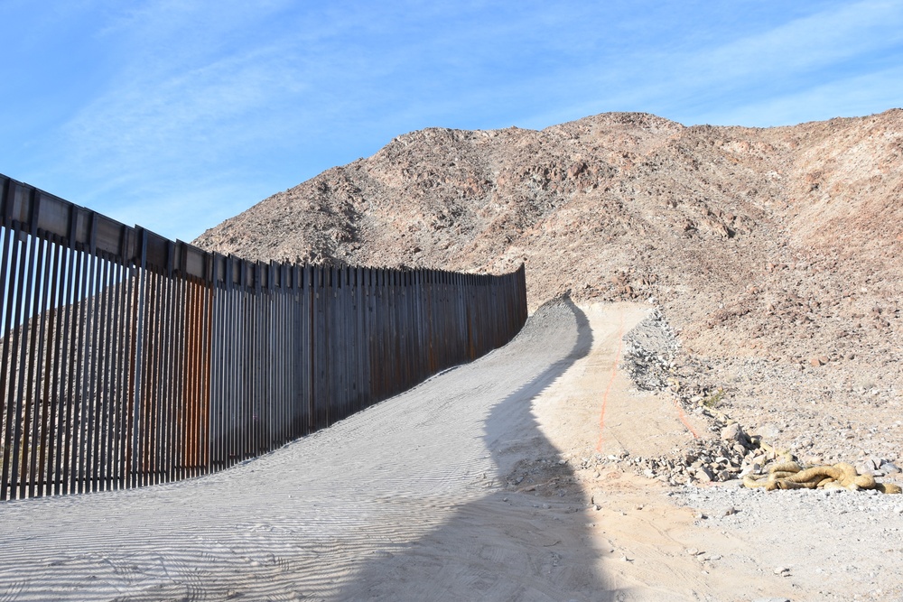 Border Barrier Construction, El Centro, California