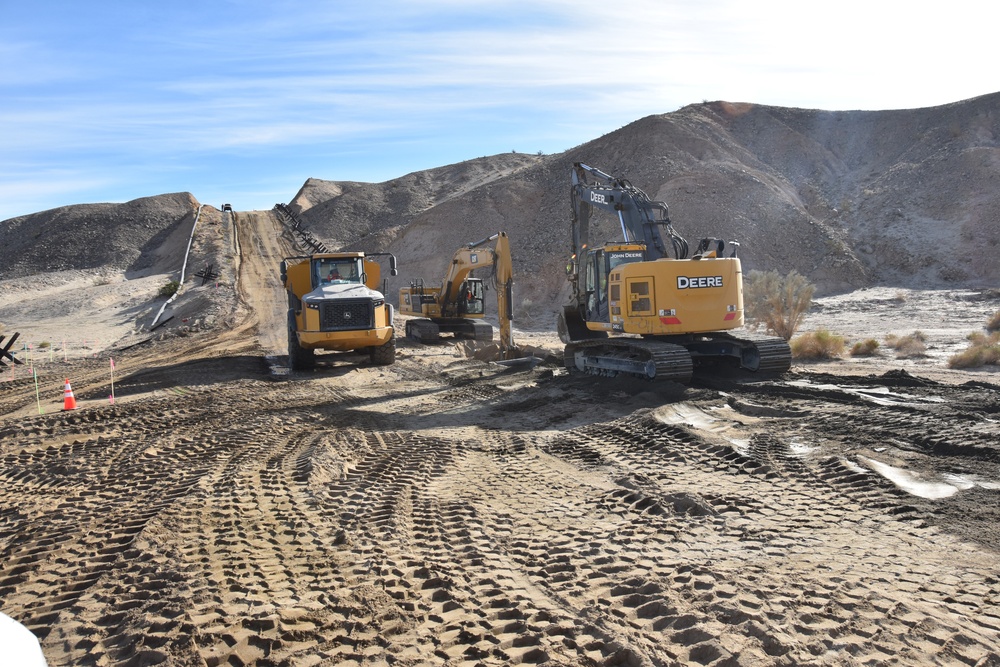 Border Barrier Construction, El Centro, California