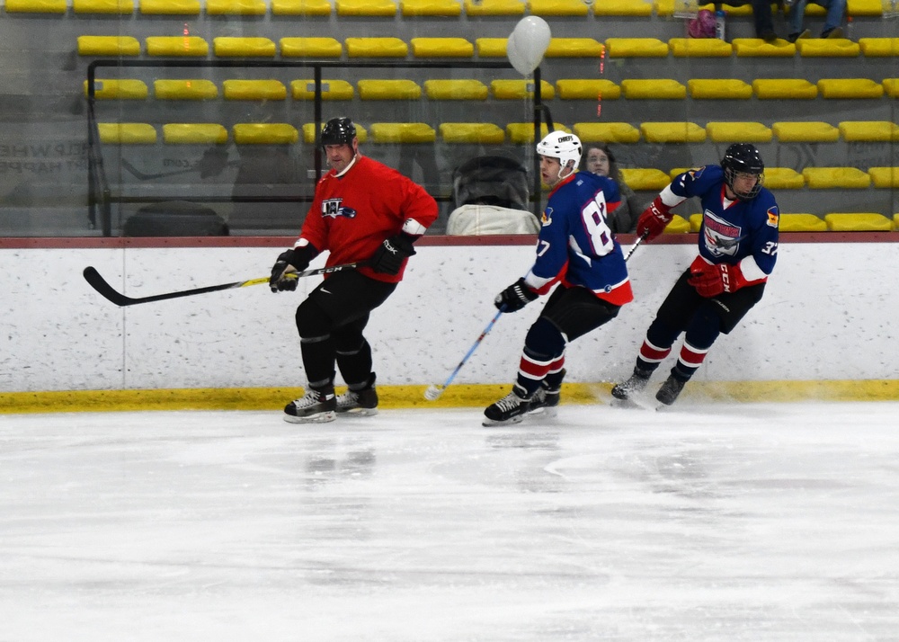 104th Fighter Wing plays hockey for charity