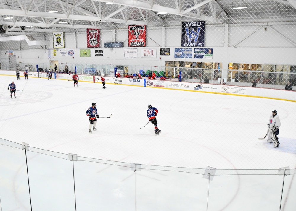 104th Fighter Wing plays hockey for charity