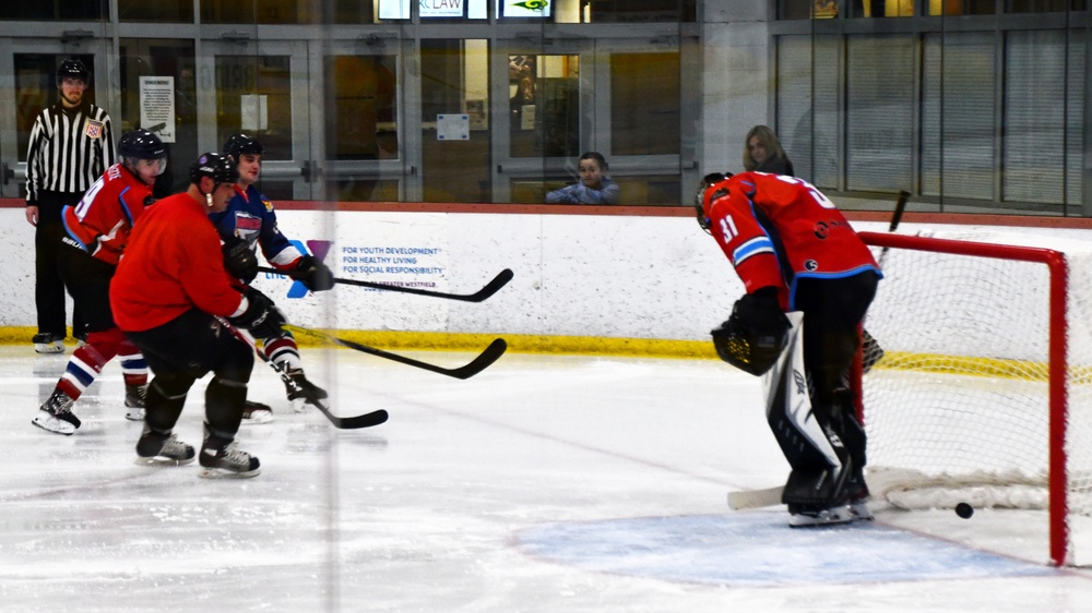 104th Fighter Wing plays hockey for charity