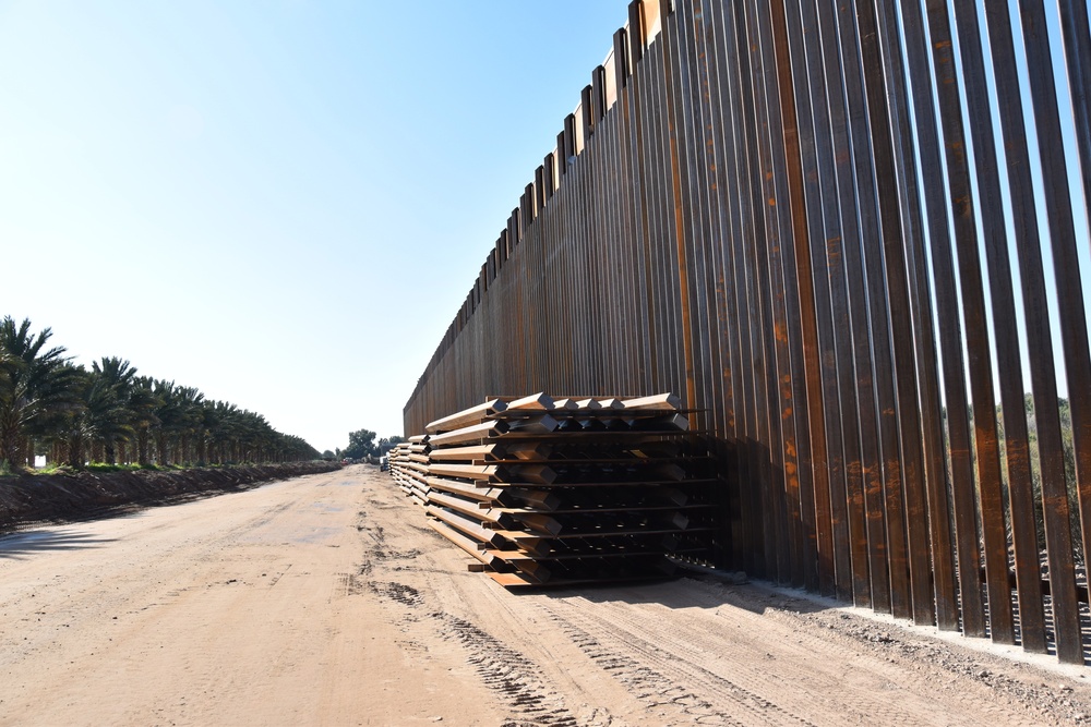 Border Barrier Construction, Yuma 1, Arizona