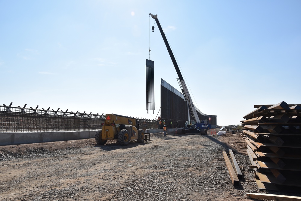 Border Barrier Construction, Yuma 1, Arizona