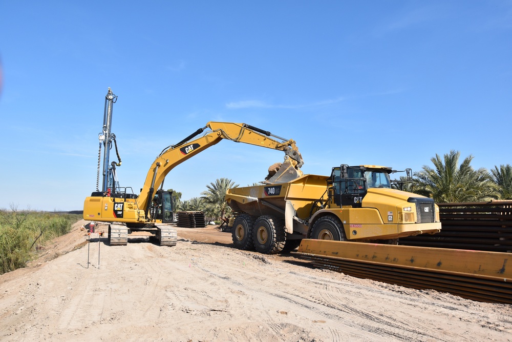 Border Barrier Construction, Yuma 1, Arizona