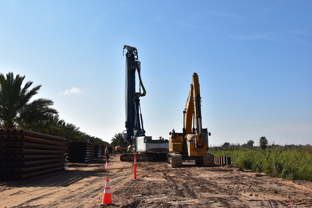 Border Barrier Construction, Yuma 1, Arizona