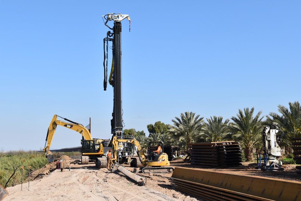 Border Barrier Construction, Yuma 1, Arizona