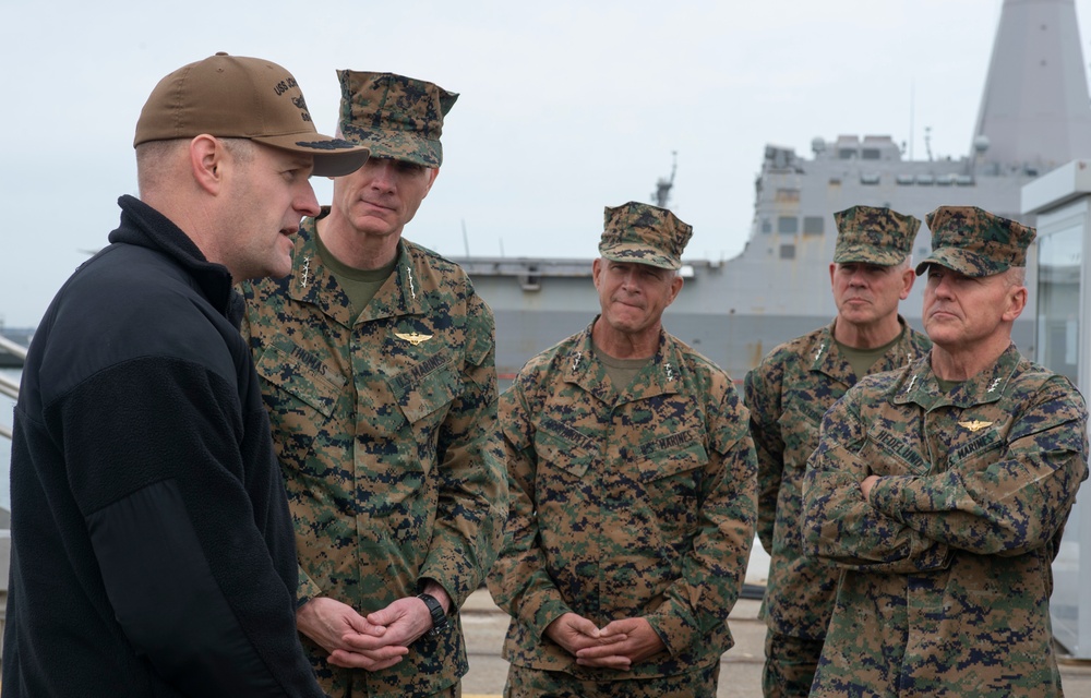 Marine Corps Senior Leadership Tour USS John Warner