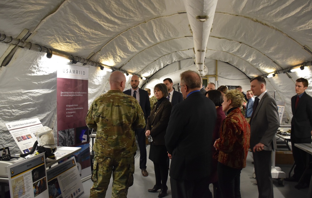 U.S. Representative Betty McCollum visits the U.S. Army Medical Research &amp; Development Command