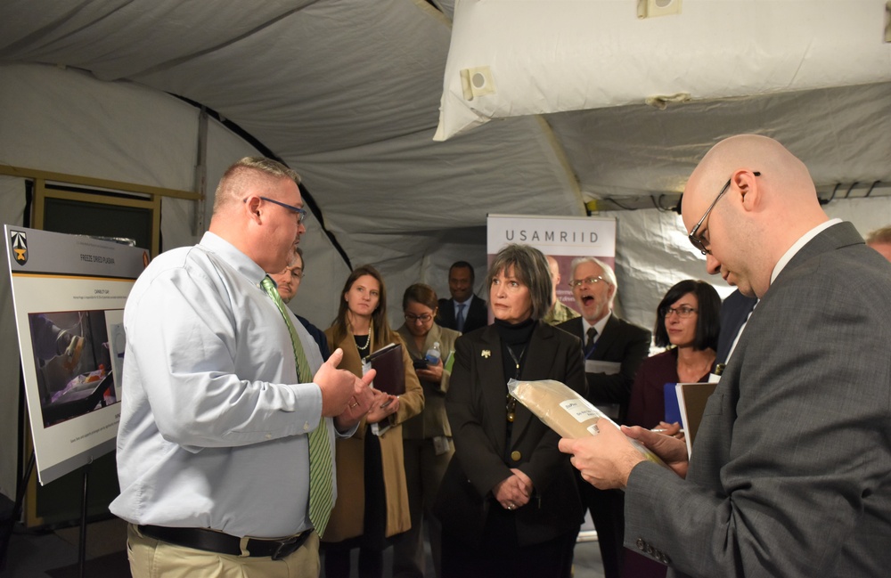 U.S. Representative Betty McCollum visits the U.S. Army Medical Research &amp; Development Command