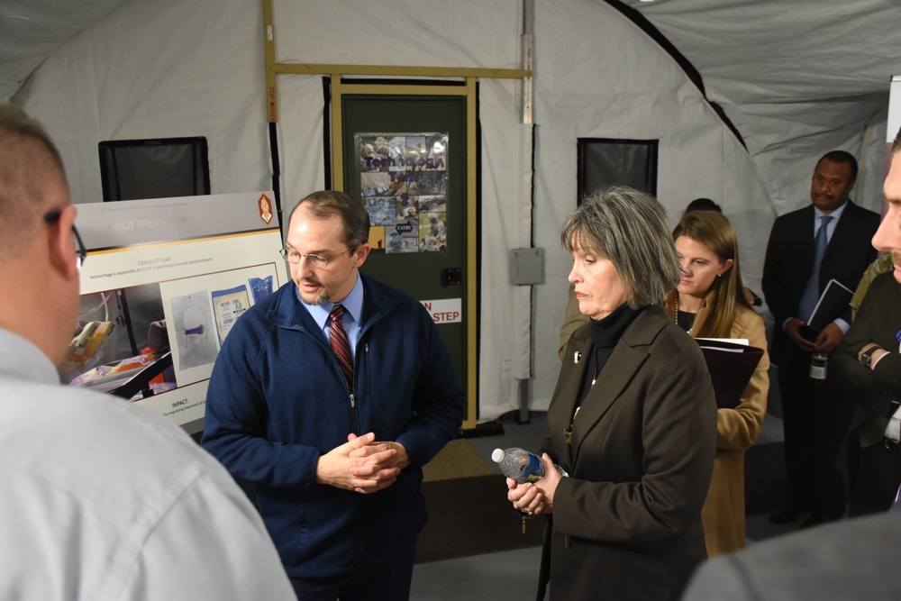 U.S. Representative Betty McCollum visits the U.S. Army Medical Research &amp; Development Command