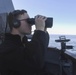 Sailor Stands Port Lookout Watch