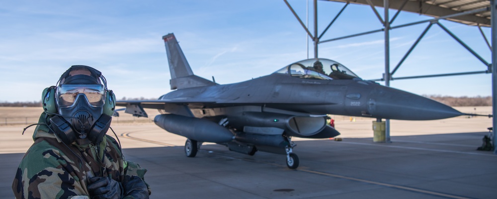 138th Fighter Wing operates in a CBRNE environment