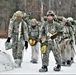 Fort McCoy Cold-Weather Operations Course students practice snowshoeing, ahkio sled use